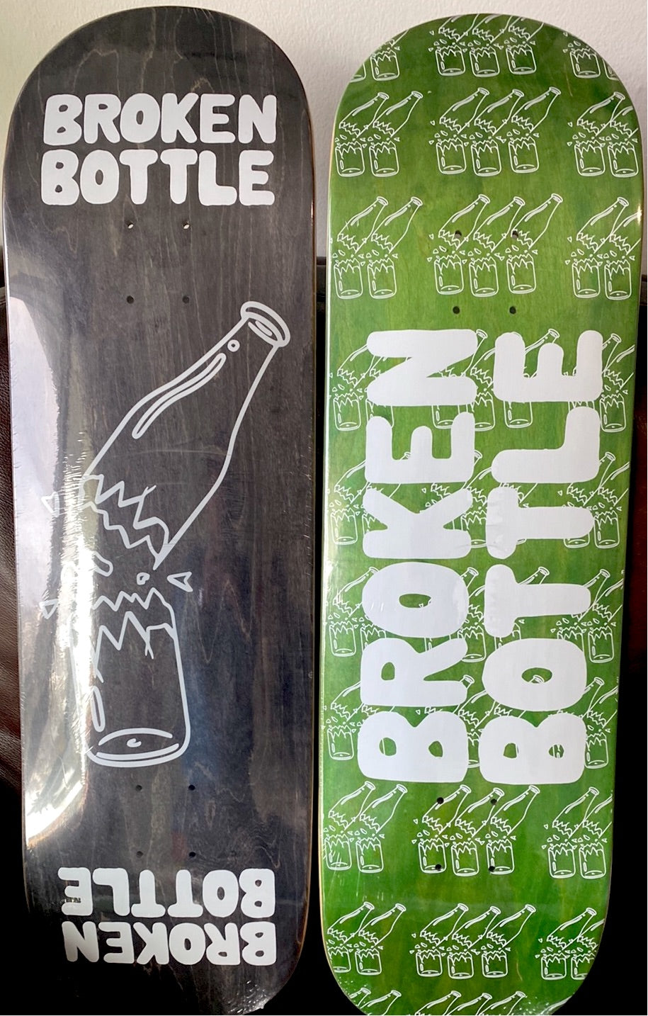 9.00” Full Popsicle Shape Broken Bottle Skateboard Deck