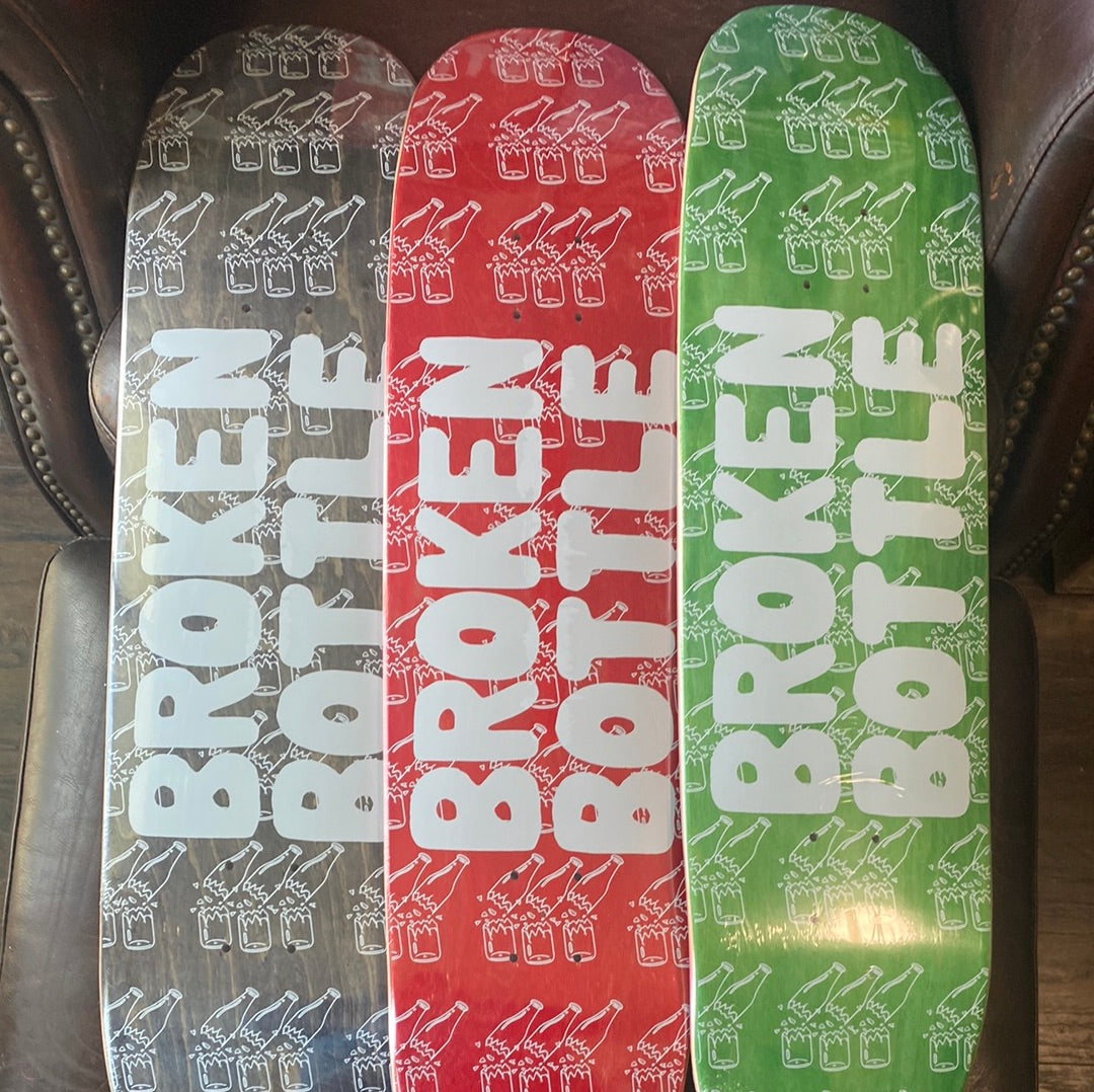 8.50” Shaped Broken Bottle Skateboard Deck